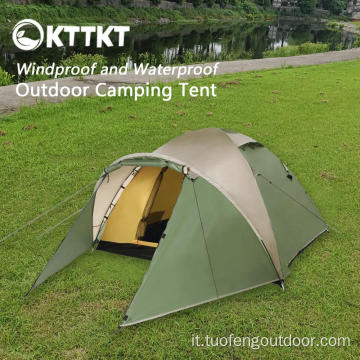 Tenda da campeggio da 4 kg di tetto verde